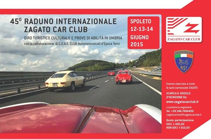 Zagato Car Club Spoleto- Raduno 12-14 giungo 2015