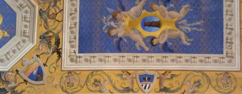 Trevi - Casa comunale. Salone, soffitto (part)